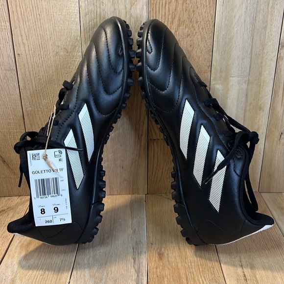 adidas Goletto VIII Black and White Turf Soccer Cleats NWT - Picture 7 of 12